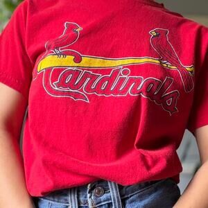 Red St. Louis Cardinals baseball tee (S/M)